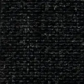 Black looped pile fabric texture with a dense, nubby weave and consistent matte finish, showing slight variations in loop height and structure.